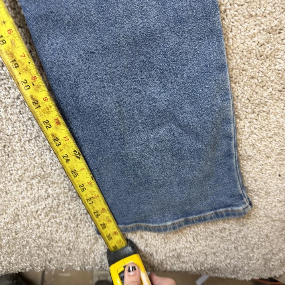Y2K BCBGMAXAZRIA Bootcut Jeans Womens 7/8R Medium Wash Mid Rise Stretch Denim